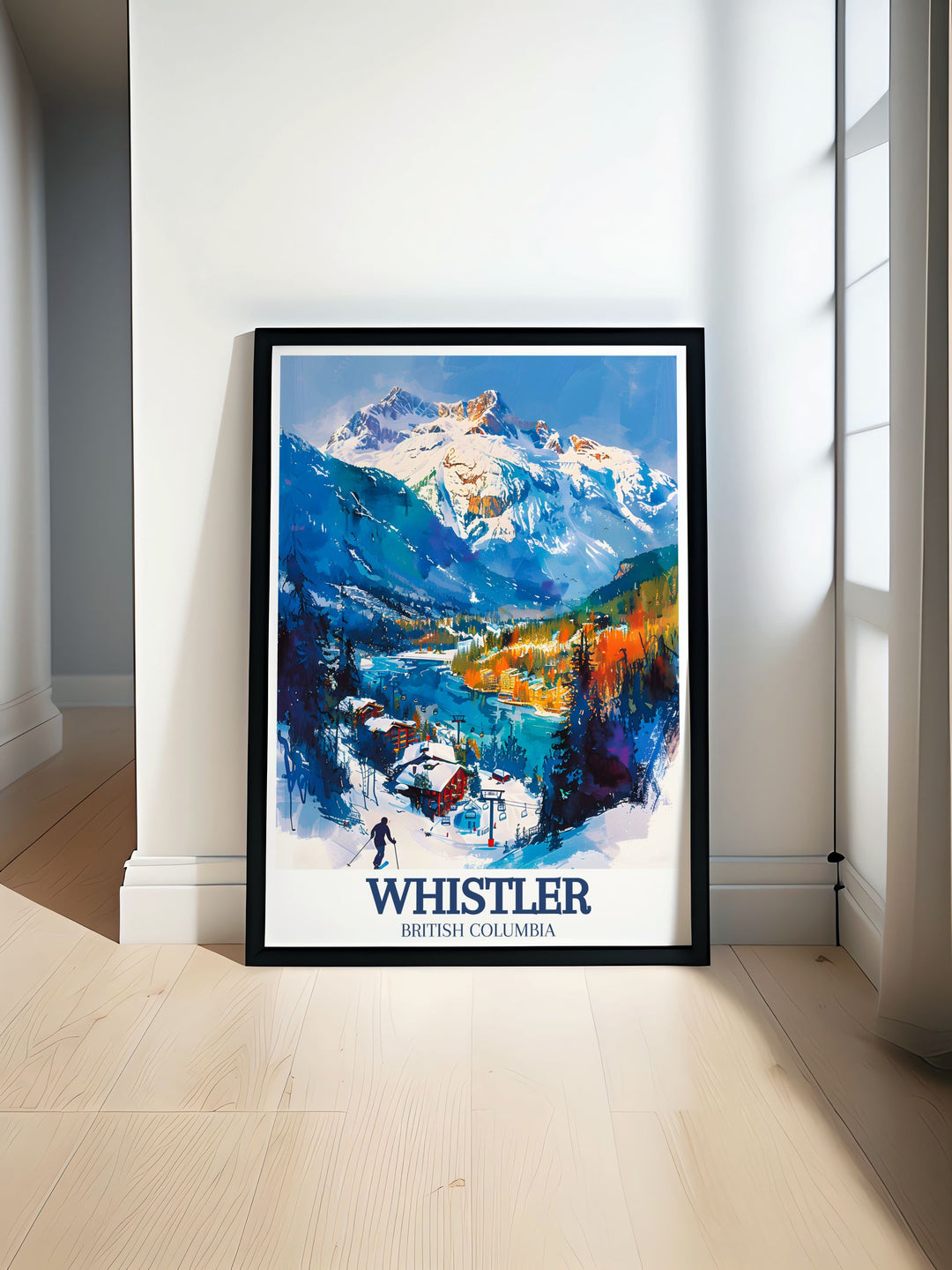 Beautiful Canada print showcasing the stunning landscapes of the Coast Mountains perfect for adding a touch of nature's beauty to any home or office decor with intricate details and vibrant colors