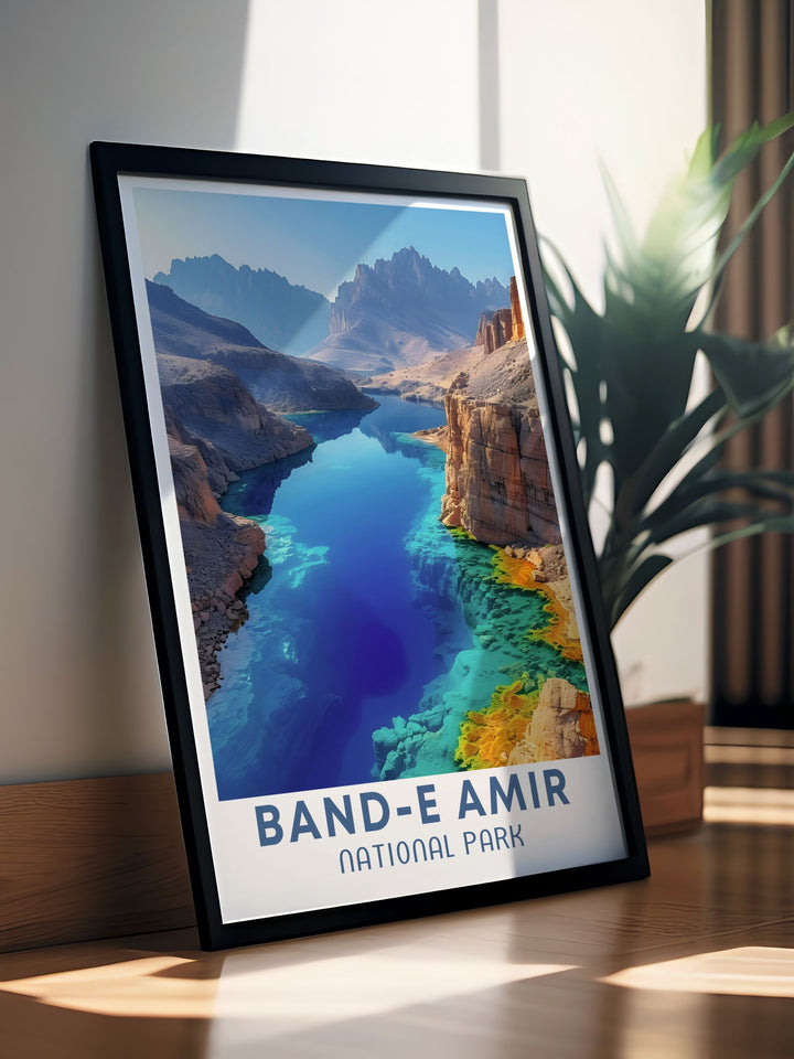 Band e Amir National Park home decor piece perfect for birthdays anniversaries or special occasions a captivating reminder of Afghanistans natural treasures