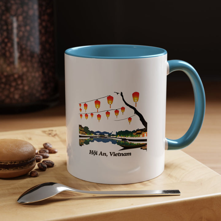 A beautifully designed Hoi An Vietnam mug celebrating the city’s cultural charm. Perfect for coffee or tea lovers, it features intricate artwork inspired by Hoi An’s lanterns and ancient streets. Durable and dishwasher-safe, it makes a meaningful gift or keepsake for travelers.