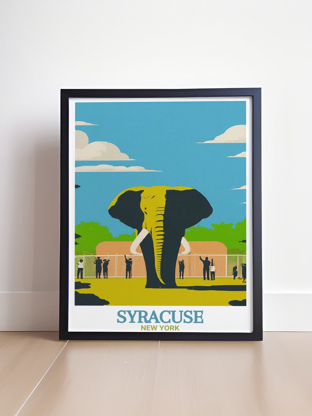 Modern Rosamond Gifford Zoo art print showcasing the zoos stunning animals and lush environments ideal for Syracuse lovers looking to bring a touch of nature into their homes perfect as a housewarming gift or for enhancing your living space with a touch of elegance