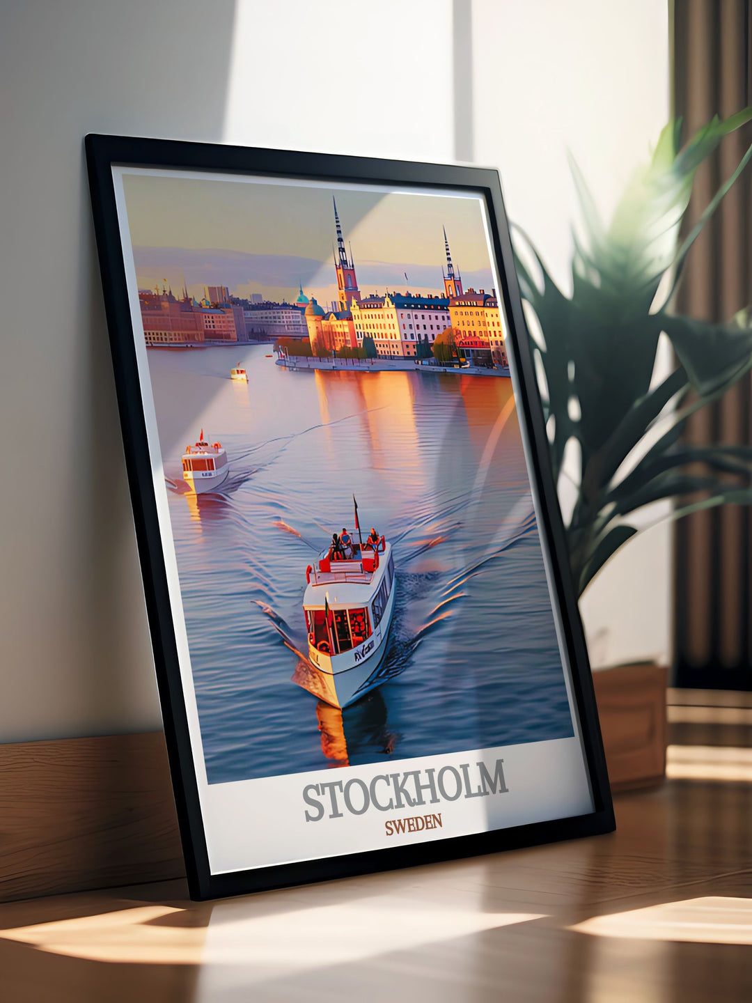 Riddarfjarden modern prints offer a sophisticated touch to any living space featuring fine line prints of Stockholms iconic waterfront making it an ideal choice for stylish home decor and thoughtful gifts for art enthusiasts