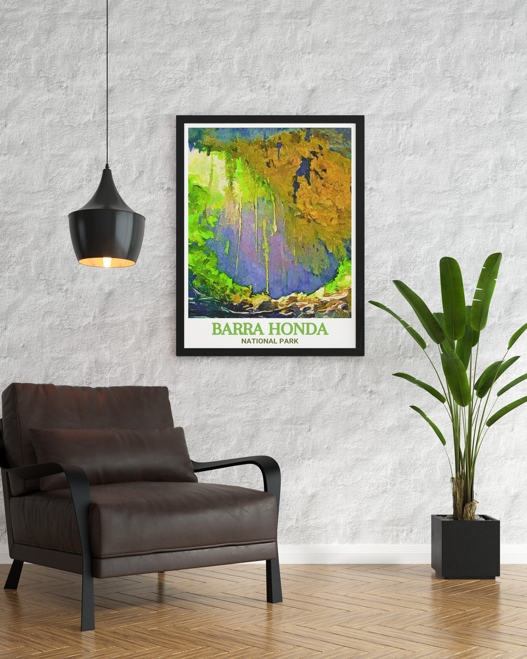 Costa Rica Framed Art displays the vibrant and diverse beauty of Costa Rica, focusing on the natural wonders of Barra Honda National Park and Terciopelo Cave. This print is an excellent choice for enhancing your home decor or as a thoughtful gift for nature enthusiasts.