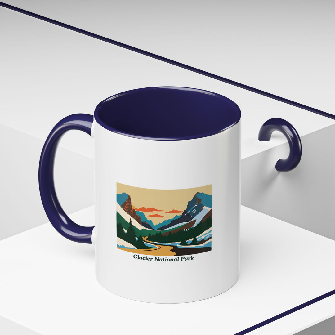 The Glacier National Park Mug is a high-quality ceramic piece with bold designs reflecting the park’s scenic beauty. Dishwasher safe, it is perfect for personal use or as a thoughtful gift for art and travel lovers.