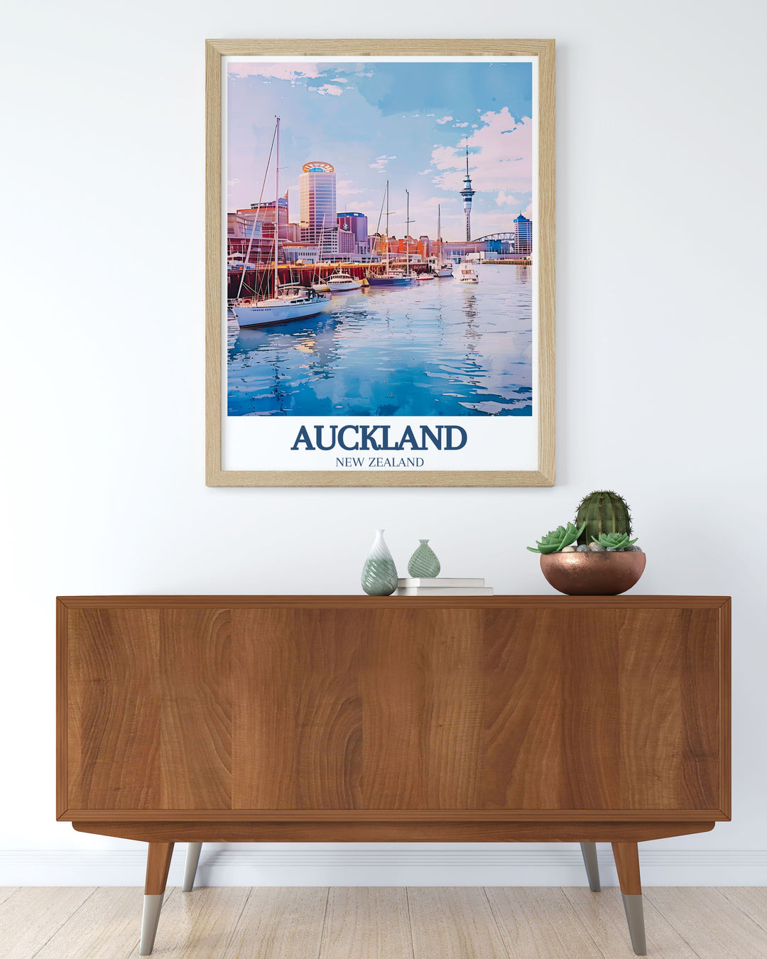 High quality New Zealand poster of the Auckland Harbour Bridge, capturing this iconic landmarks majestic structure and panoramic views. Perfect for architectural art lovers and adding a statement piece to your home or office decor.