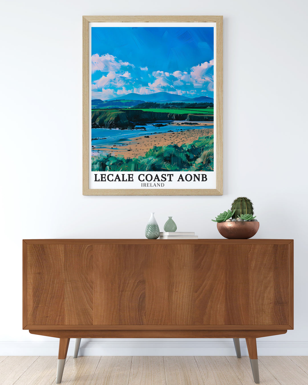 Dundrum Bay captivating views. Featuring detailed illustrations of Dundrum Bay and the surrounding Mourne mountains, these prints capture the essence of Northern Irelands natural beauty. Perfect for adding a touch of the great outdoors to your home.