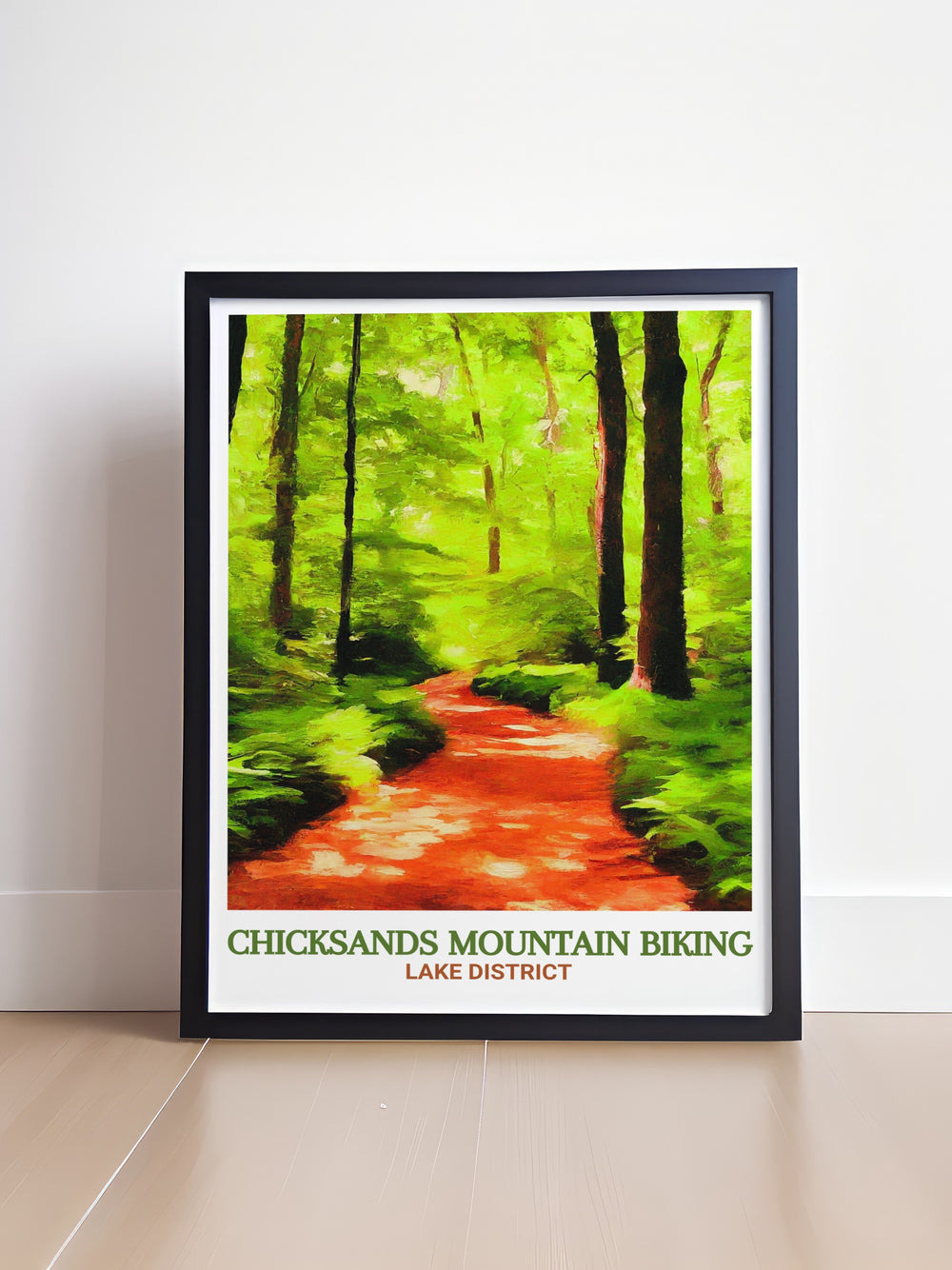 The dynamic lines and vibrant energy of this Rowney Warren cycling art make it an eye catching addition to any space, celebrating the spirit of adventure and the love of mountain biking.