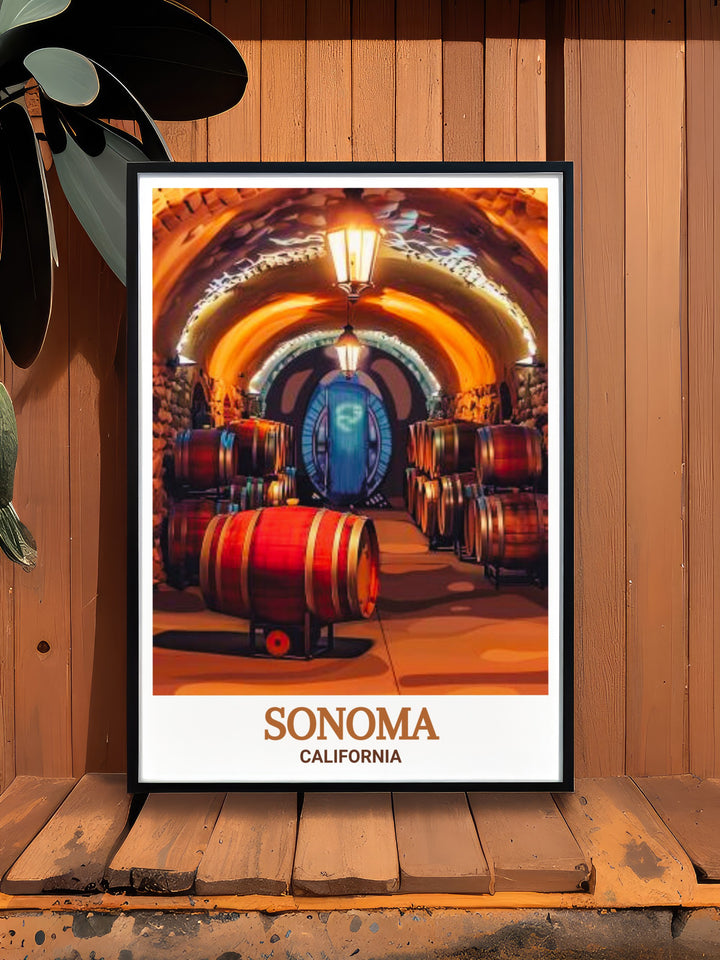 Matted art Sonoma street map with Buena Vista Winery stunning prints makes for the perfect anniversary or birthday gift. The detailed fine line design in black and white brings sophistication to any room and enhances your living room or home office decor.