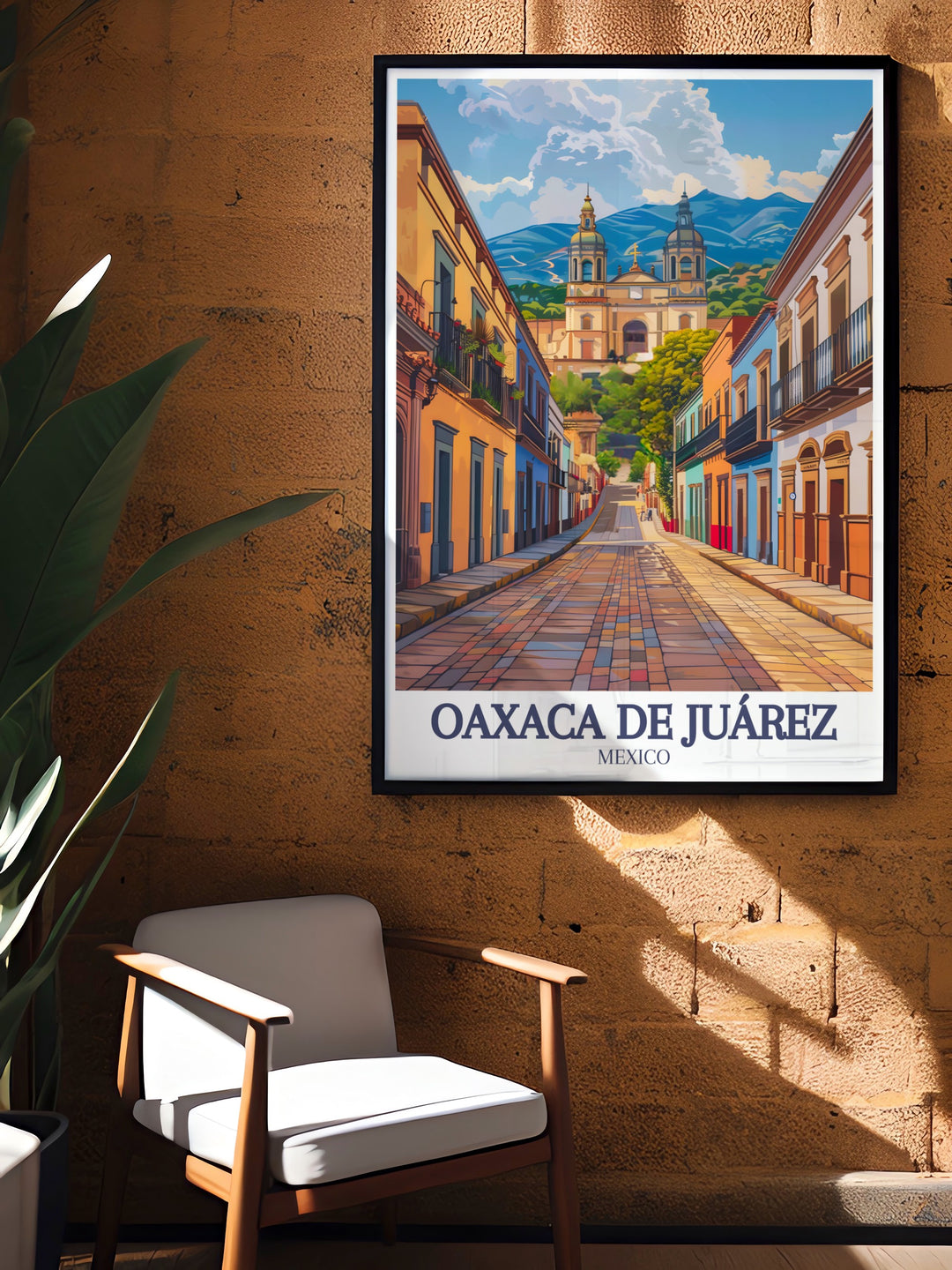 Oaxaca de Juárez comes alive in this stunning wall art featuring the Santo Domingo Church and the bustling Calle Macedonia Alcalá. This piece captures the vibrant history and culture of Mexico, making it a perfect gift for art lovers and travelers.