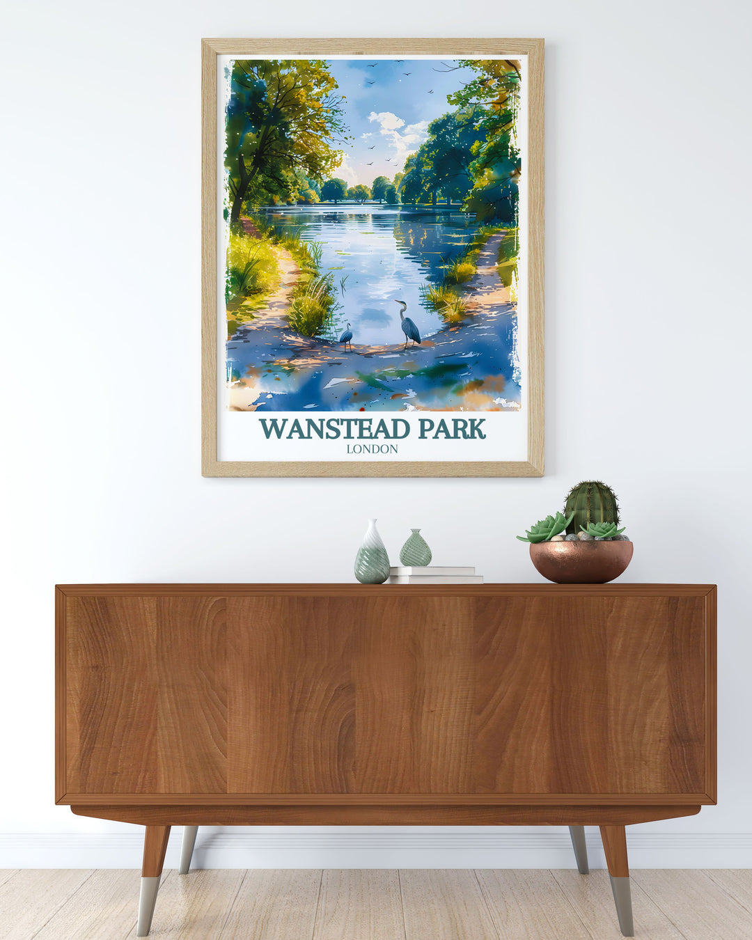 Elegant Wanstead Park wall art showcasing the vibrant colors and serene scenes of this iconic East London location. Ideal for adding a touch of nature inspired beauty to your home or office decor.