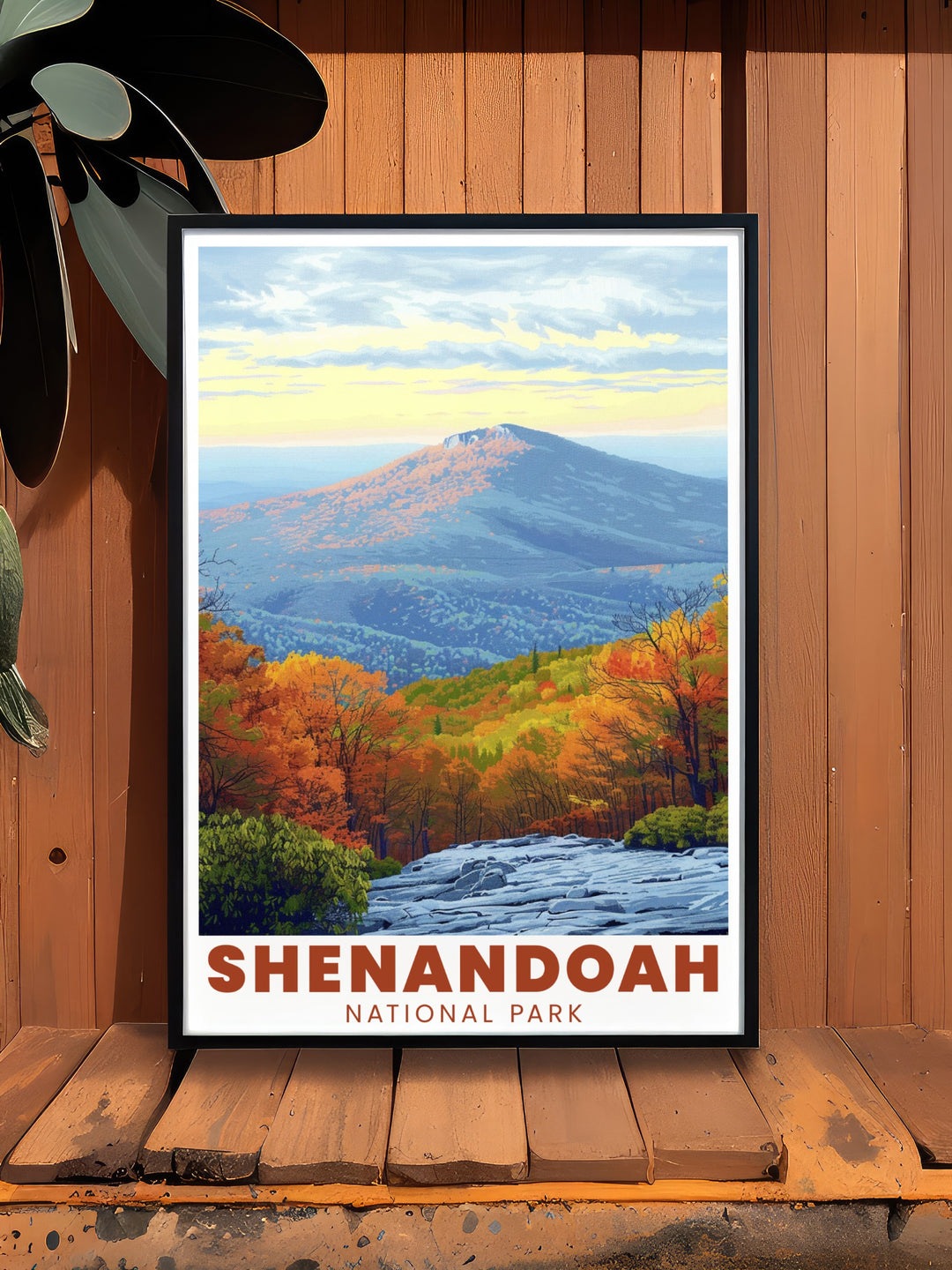 Bring the adventure of hiking Old Rag Mountain into your home with this stunning Shenandoah National Park poster. Featuring vibrant colors and a dynamic composition, this art print is perfect for those who love to explore.