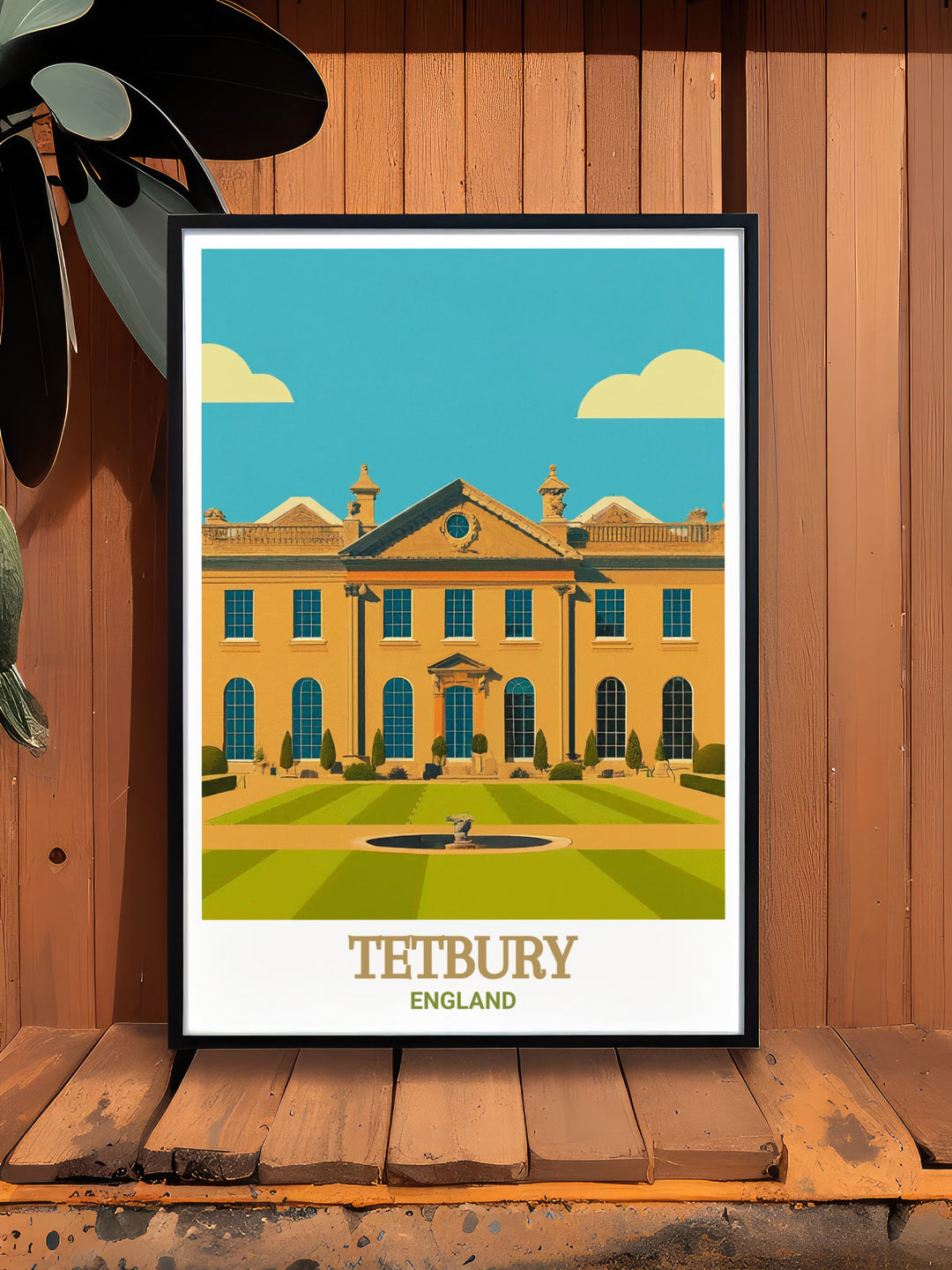 A vibrant art print of Tetbury, England, showcasing the towns historic charm and beautiful architecture. Ideal for lovers of English history and travelers who want to capture the elegance of this Cotswolds gem.