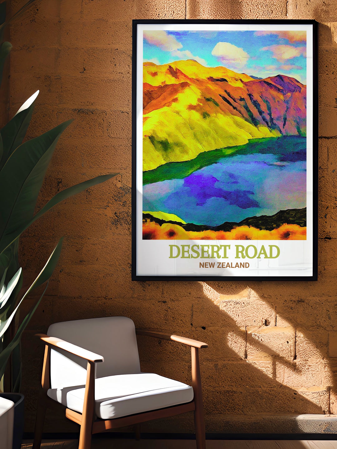 Desert Road Wall Art brings a splash of color and excitement to your home decor while Tama Lakes Stunning Prints add elegance and tranquility with their detailed portrayal of one of natures most serene landscapes perfect for a balanced gallery wall.