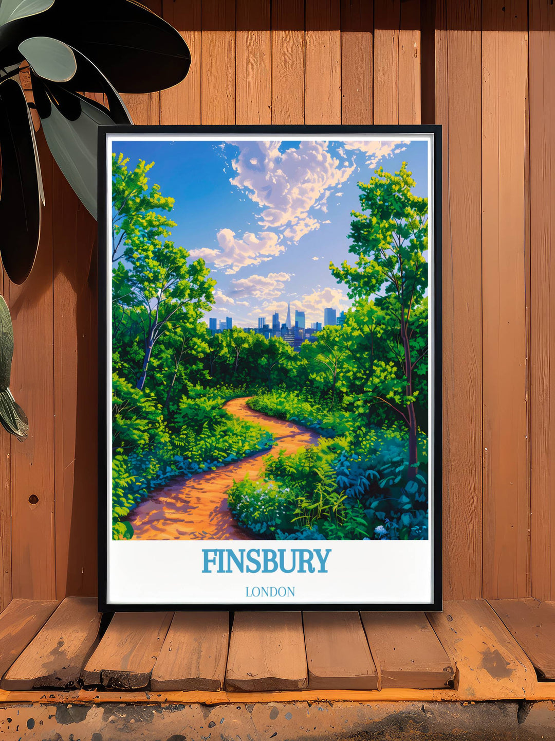 Explore Londons charm with this detailed Finsbury Park map. This London illustration highlights the parks unique features, making it an ideal piece for those who love detailed and artistic representations of their favorite places.