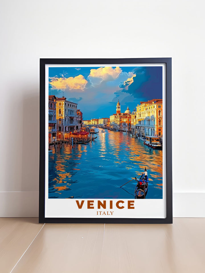 Grand Canal artwork showcasing Venices picturesque beauty and stunning architecture ideal for modern home decor and art collectors seeking sophisticated pieces