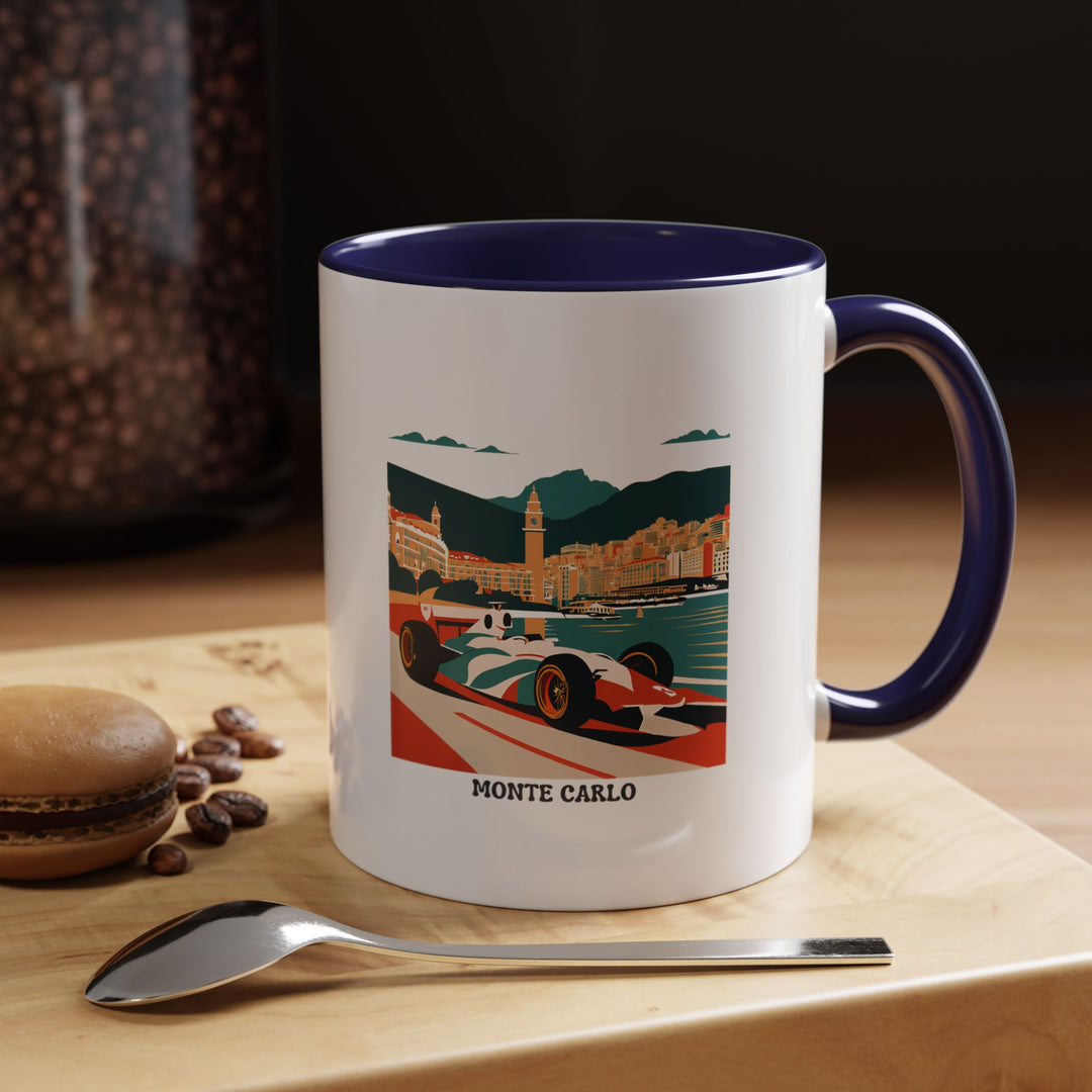 The Monte Carlo Monaco coffee mug captures the elegance of Monte Carlo with detailed artwork of the city. This microwave-safe and dishwasher-safe mug offers both style and practicality for your favorite hot beverages.