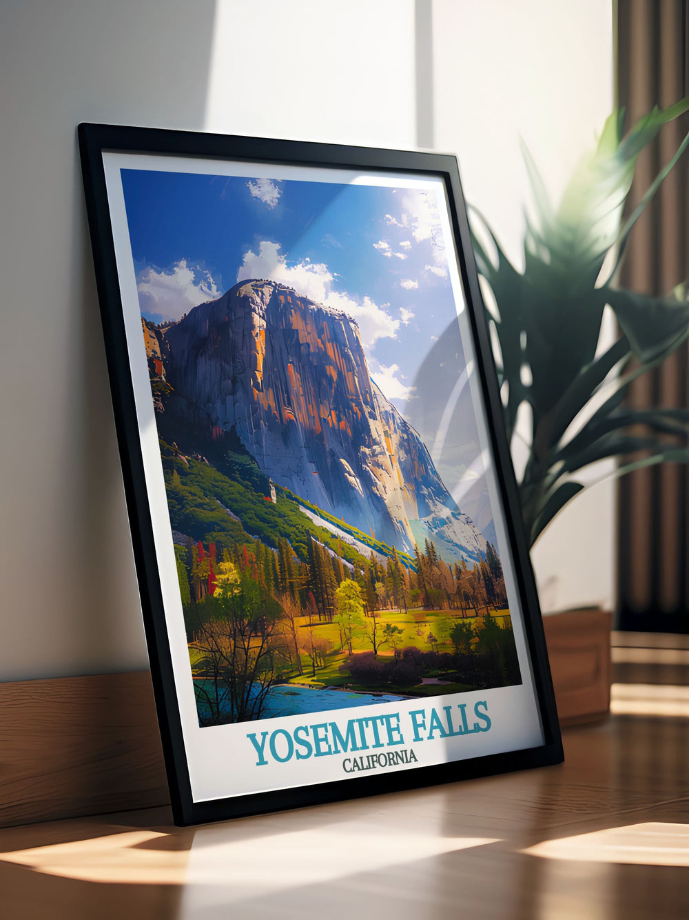 Stunning El Capitan print capturing the grandeur of the iconic rock formation perfect for enhancing any living space