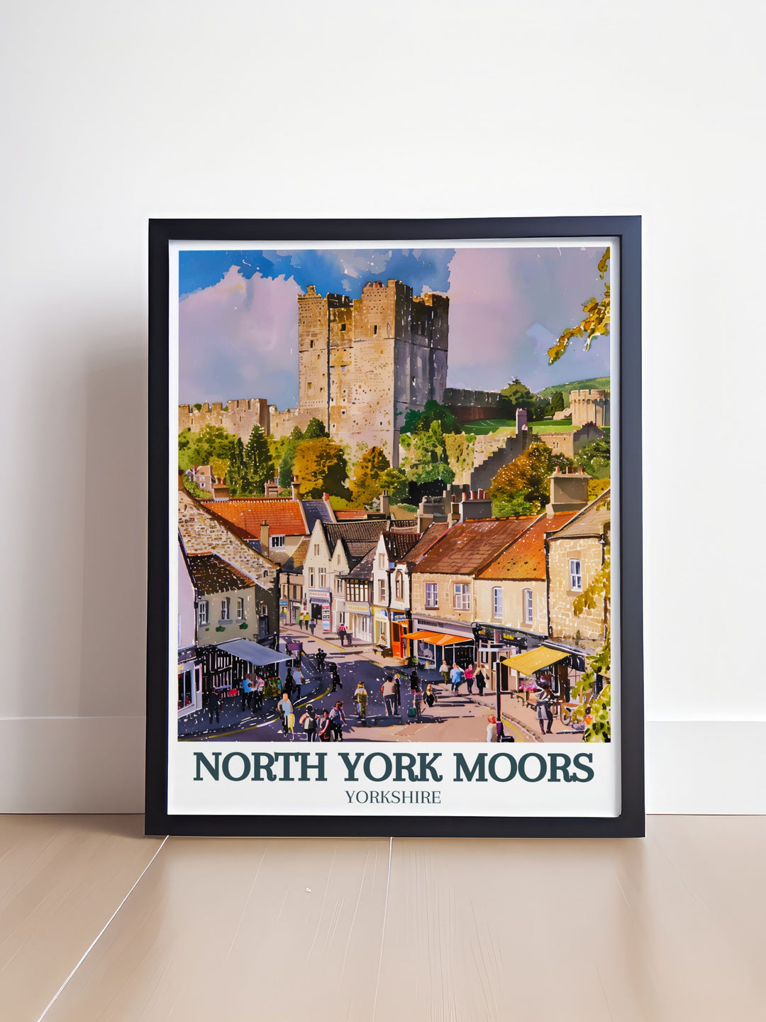 Add a touch of history to your home with our Helmsley Castle print modern art and Yorkshire posters perfect for any room transforming your space with stunning living room decor or elegant home decor.