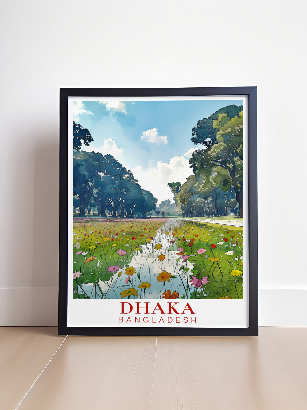 Stunning Ramna Park Art Print showcasing the parks natural beauty and serene atmosphere. Ideal for enhancing your home decor or as a special gift this Ramna Park artwork adds elegance and tranquility to any room celebrating one of Dhakas beloved spots.