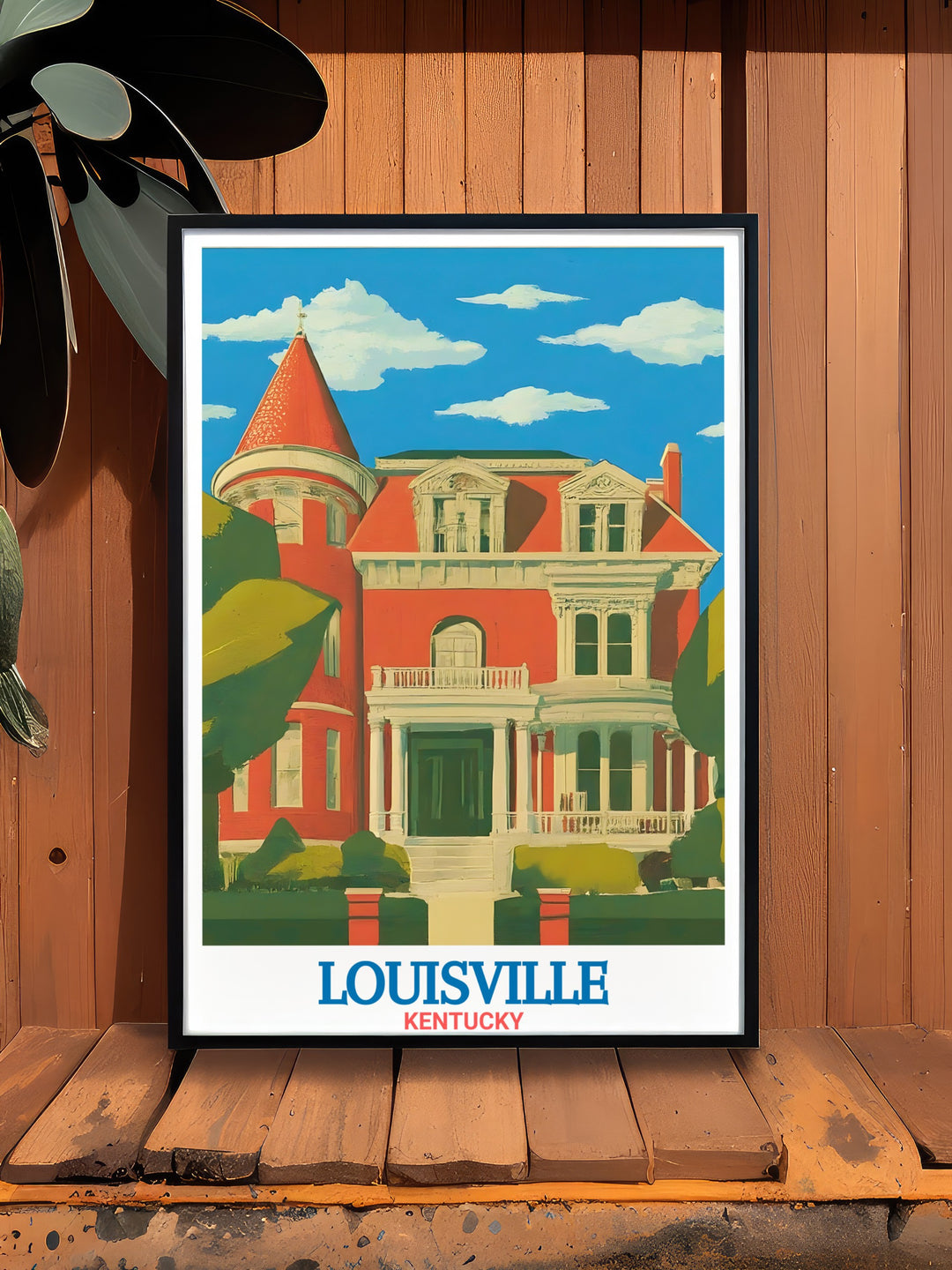 A striking Louisville skyline print that features both Old Louisvilles iconic architecture and Kentuckys vibrant cityscape. This artwork blends historical and modern elements, creating a unique decor piece for fans of Louisville and Kentucky.