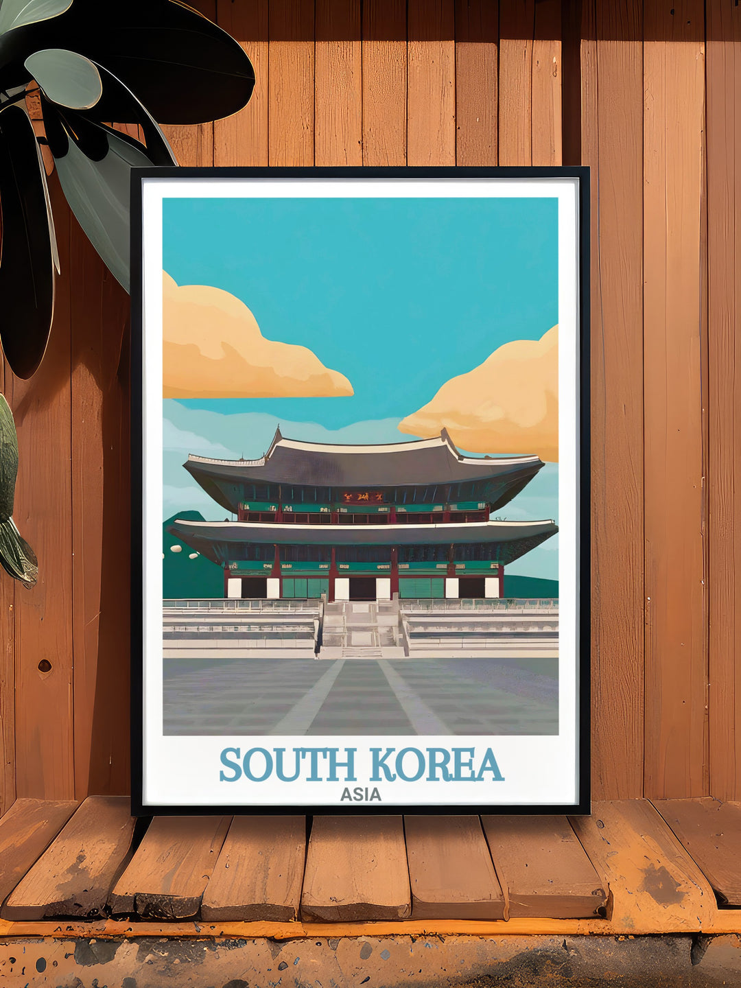 Captivating Gyeongbokgung Palace art print capturing the historical beauty of Seoul South Korea a perfect gift for birthdays anniversaries and Christmas for those who appreciate cultural heritage