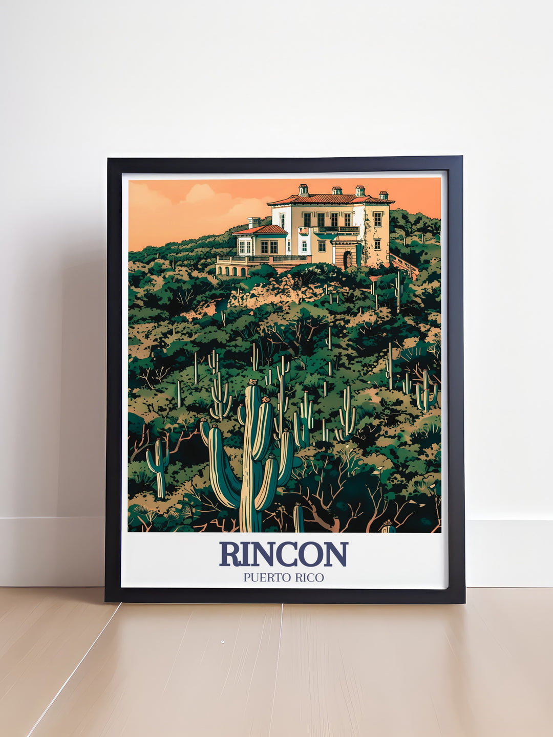 Experience the natural and cultural treasures of Costa Rica through this stunning artwork featuring Rincon de la Vieja, Castillo Serrallés, and the Guánica Dry Forest. Ideal for any traveler or nature lovers collection, this print brings the magic of Costa Rica into your home.