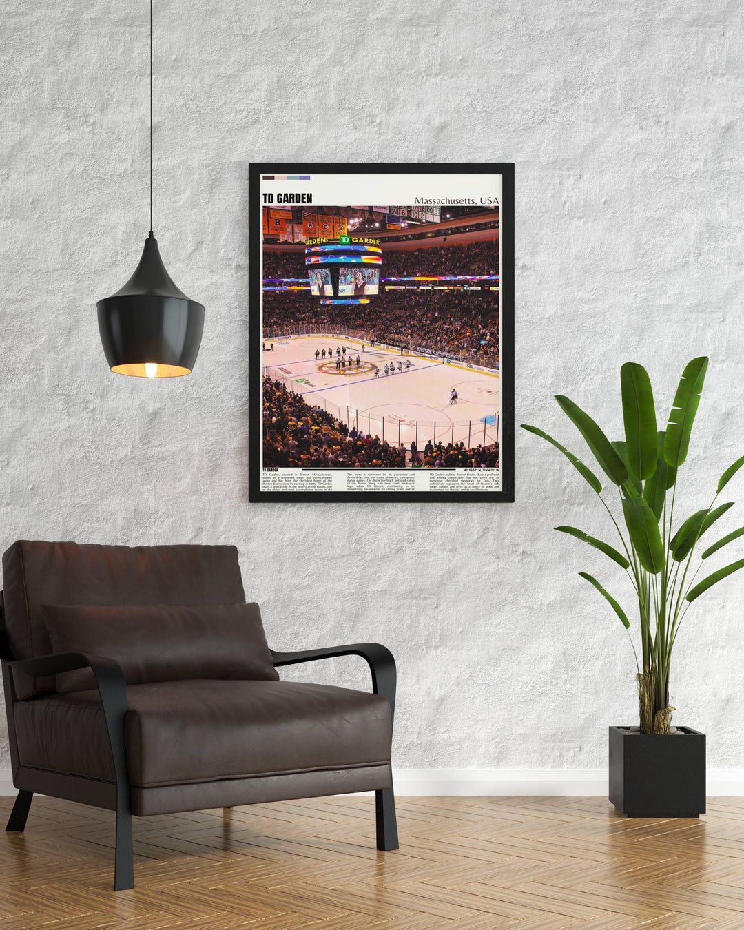 Celtics Print showcasing the energy and passion of TD Garden ideal for fans looking to celebrate Boston Celtics greatness