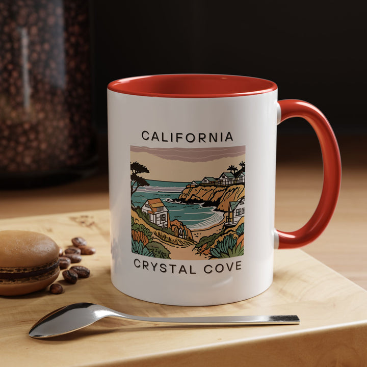 A stunning Crystal Cove California mug featuring breathtaking artwork of the iconic beach. Ideal for coffee, tea, or any hot beverage, this mug is dishwasher and microwave safe, making it a practical gift or keepsake for travelers and beach lovers.