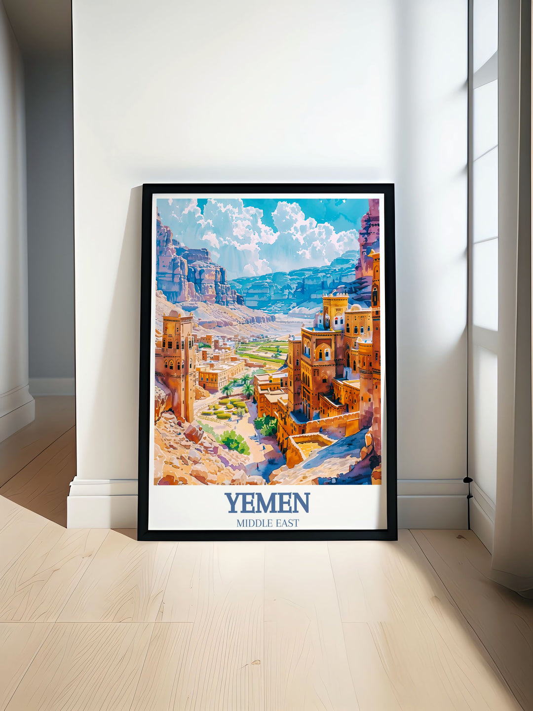 Discover the beauty of Al Mahwit with this Yemen Poster featuring stunning landscapes and vibrant colors perfect for elegant home decor and travel enthusiasts