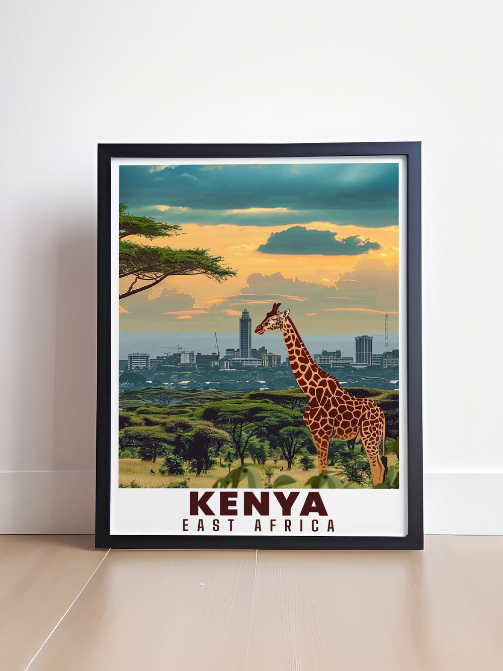 Enhance your living space with Ann Arbor Map and Nairobi National Park Framed Prints showcasing detailed city views and breathtaking natural landscapes ideal for personalized gifts
