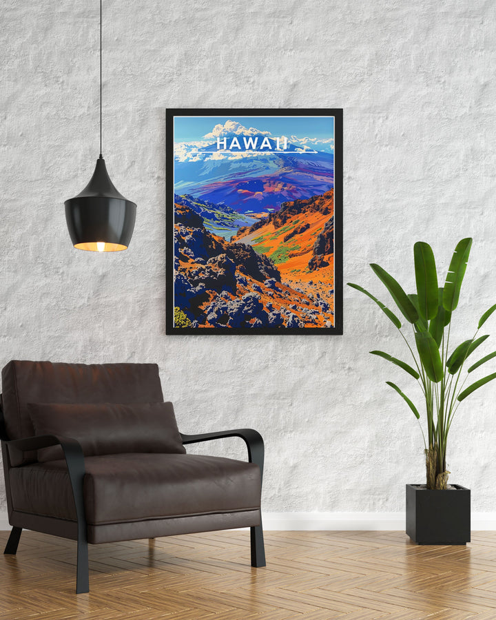 Create a serene retreat in your home with beautiful art decor showcasing Haleakalā National Park. These prints are ideal for gifting or personal enjoyment.