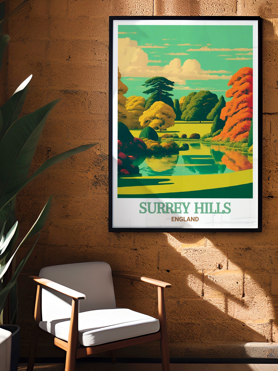 Enhance your decor with this custom print of Winkworth Arboretum in Surrey Hills. The detailed artwork showcases the lush foliage and peaceful pathways of this AONB, making it a standout piece in any collection. This print is ideal for those looking to bring a touch of Englands natural beauty into their home