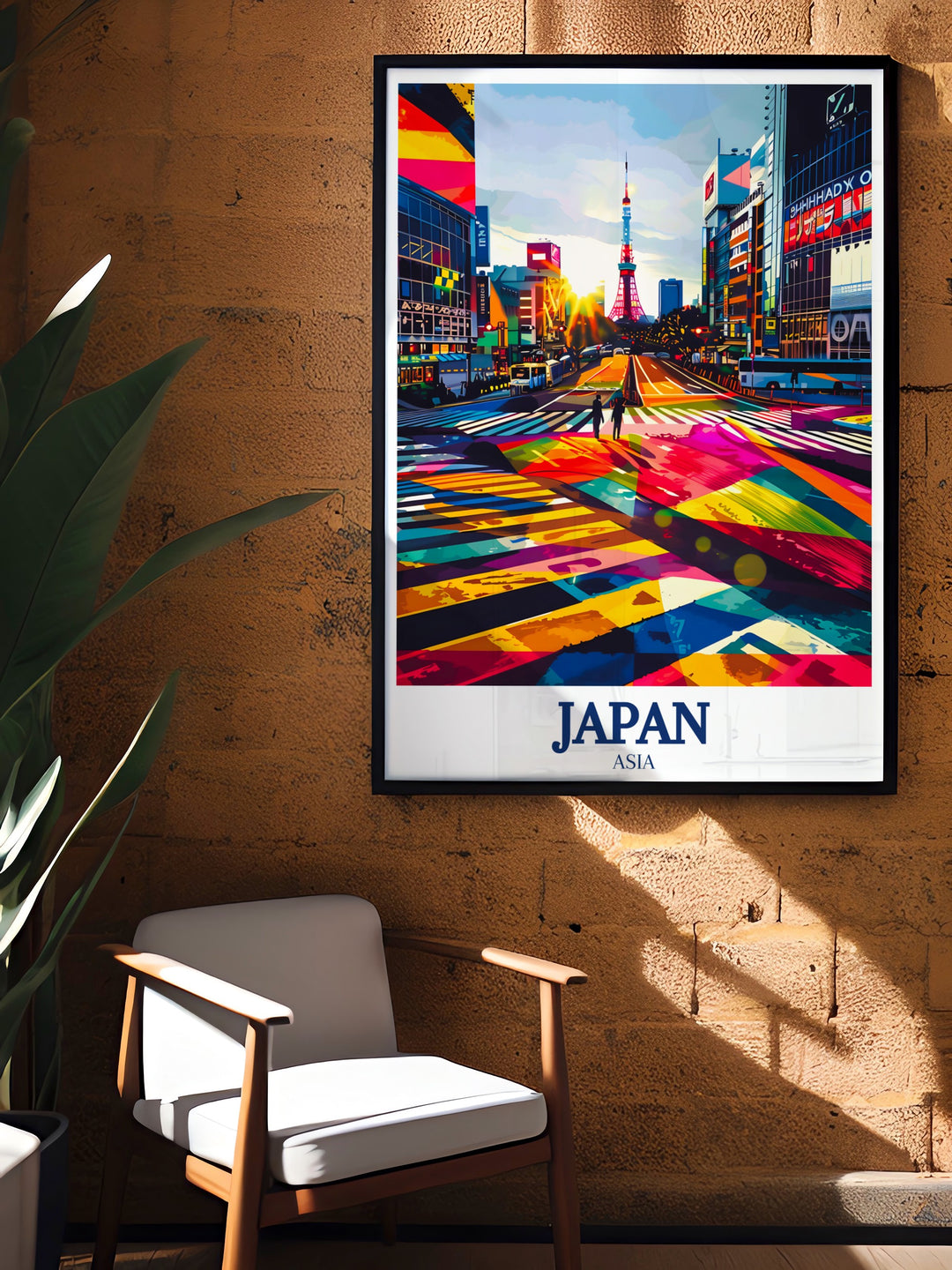 Tokyo Tower wall art illustrating the towering structure against the Tokyo skyline. This canvas print celebrates the architectural beauty and history of Tokyos most famous tower, bringing a modern touch to any room.