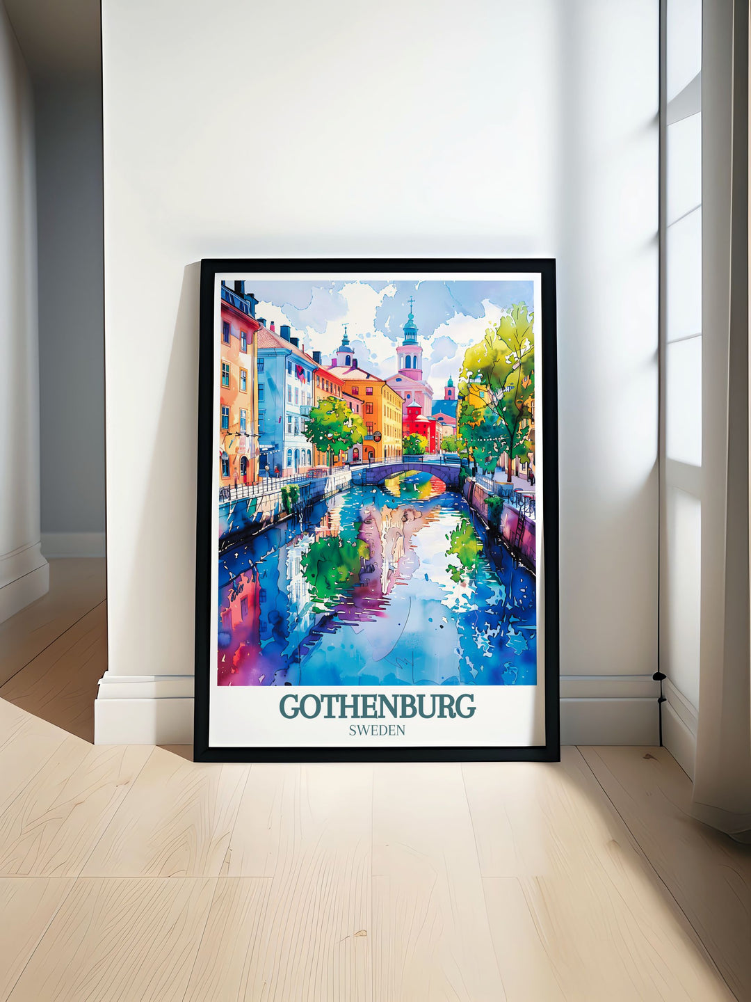 Highlighting the vibrant culture and historical depth of Gothenburg, this poster features the citys iconic landmarks and scenic views. Perfect for those who love urban exploration, this artwork captures the unique spirit of Swedens west coast gem.