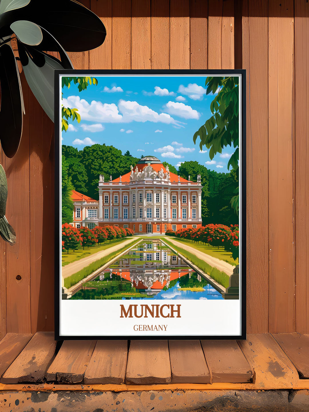 Captivating Munich Art Print showcasing GERMANY Nymphenburg Palace bringing the elegance and opulence of this historic palace into your home perfect for Germany wall art lovers travel enthusiasts and those who appreciate fine art and history ideal for gifting