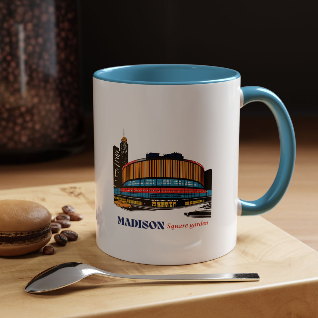 Celebrate the history of Madison Square Garden with this high-quality ceramic mug. Featuring vibrant designs, it is microwave-safe, dishwasher-friendly, and perfect for sports or music fans who appreciate the venue's cultural significance.