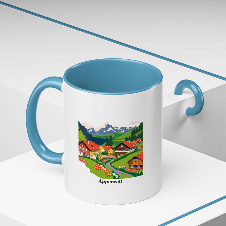 This Appenzell mug brings the tranquil beauty of Switzerland into your home. Featuring artwork inspired by Appenzell’s scenic landscapes, it’s perfect for enjoying your favorite hot beverage. Dishwasher safe and microwave safe for convenience.