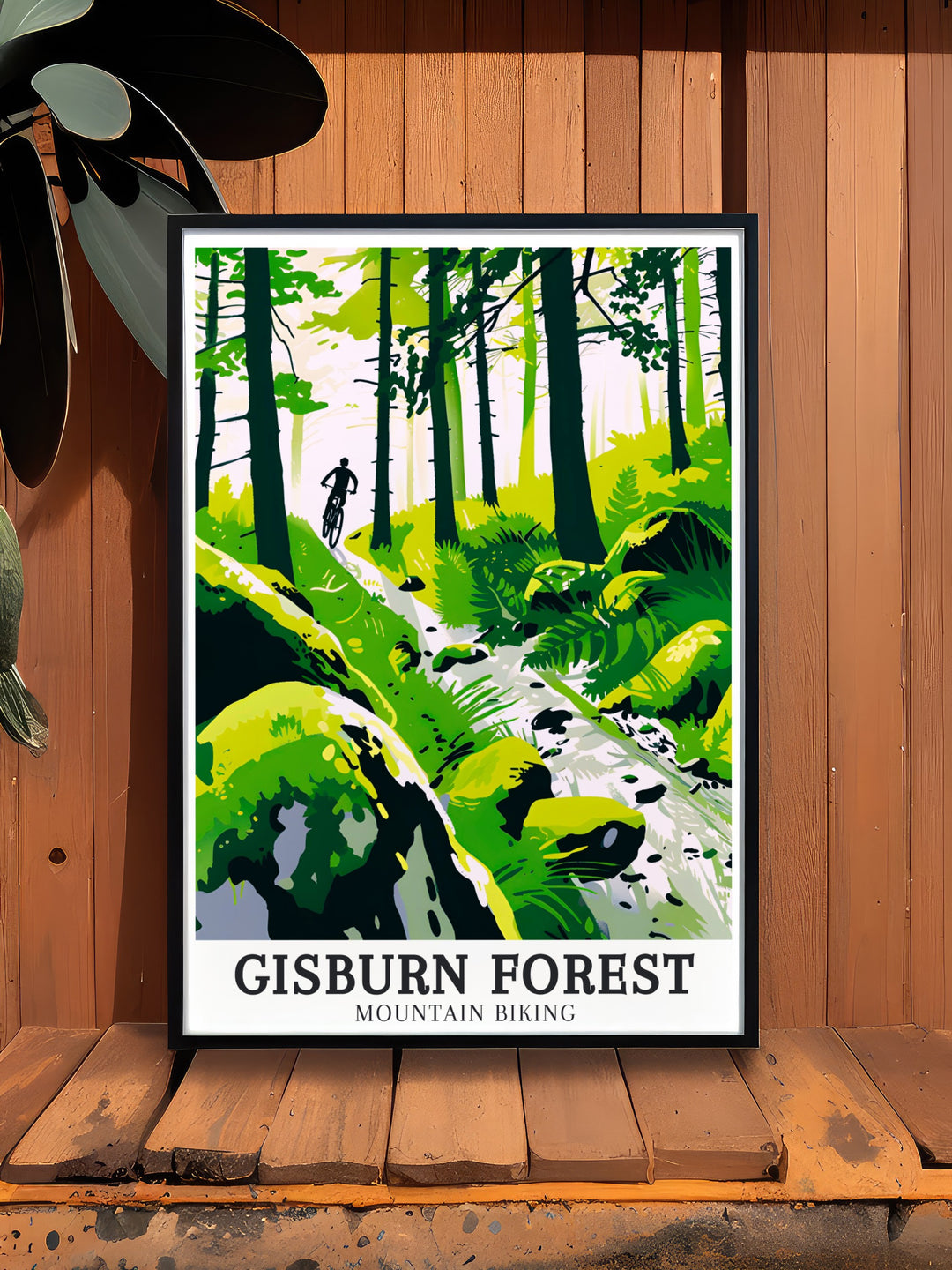 Cycling enthusiasts will love this Gisburn Forest Blue Route art print that brings the energy of mountain biking right into your home featuring famous MTB trails and stunning landscapes of Gisburn Lancashire