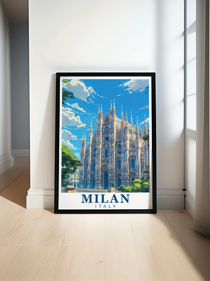 Milan Canvas Art highlights the beauty of the Duomo di Milano while capturing the dynamic atmosphere of Milan. This artwork brings Italys historic landmarks to life, offering a sophisticated touch to any space while celebrating one of Italys most beloved cities.