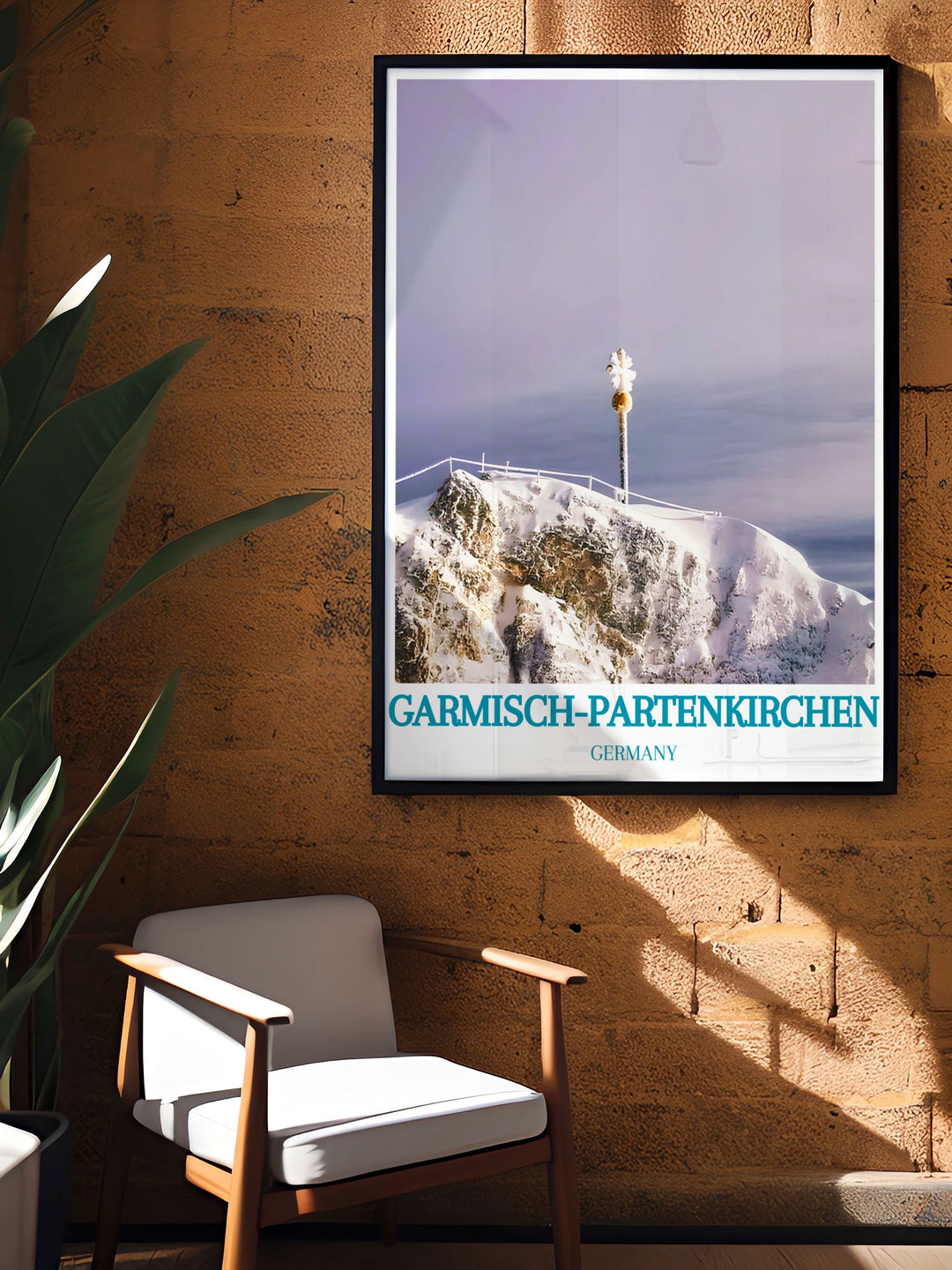 Gallery wall art featuring Garmisch Partenkirchen, showcasing the towns rich history, beautiful Bavarian architecture, and cultural vibrancy, perfect for adding a touch of historical charm and scenic beauty to any home decor.