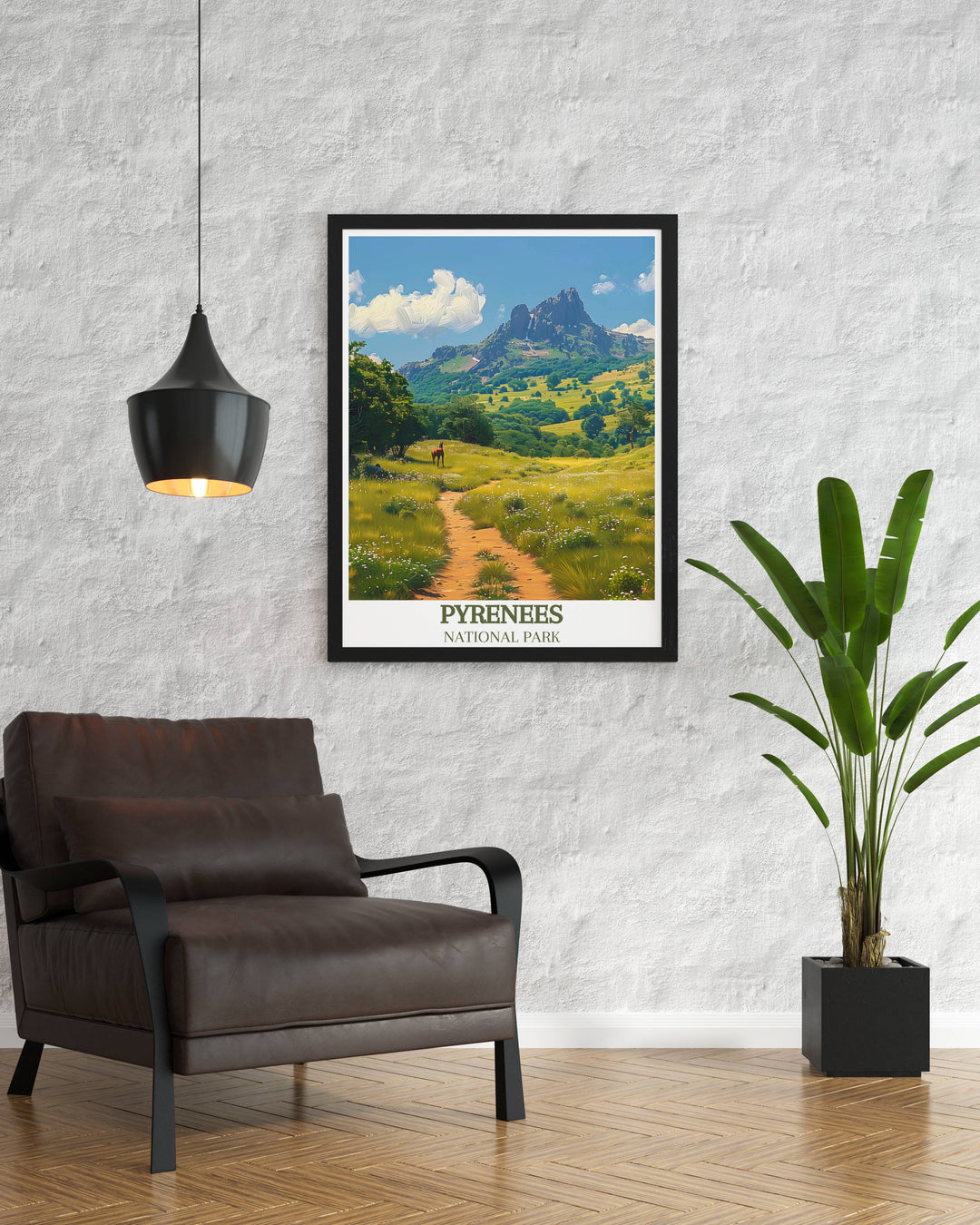 National Park art print of Pic du Midi dOssau showcasing the rugged charm of the Pyrenees Mountains a perfect addition to your home decor collection.