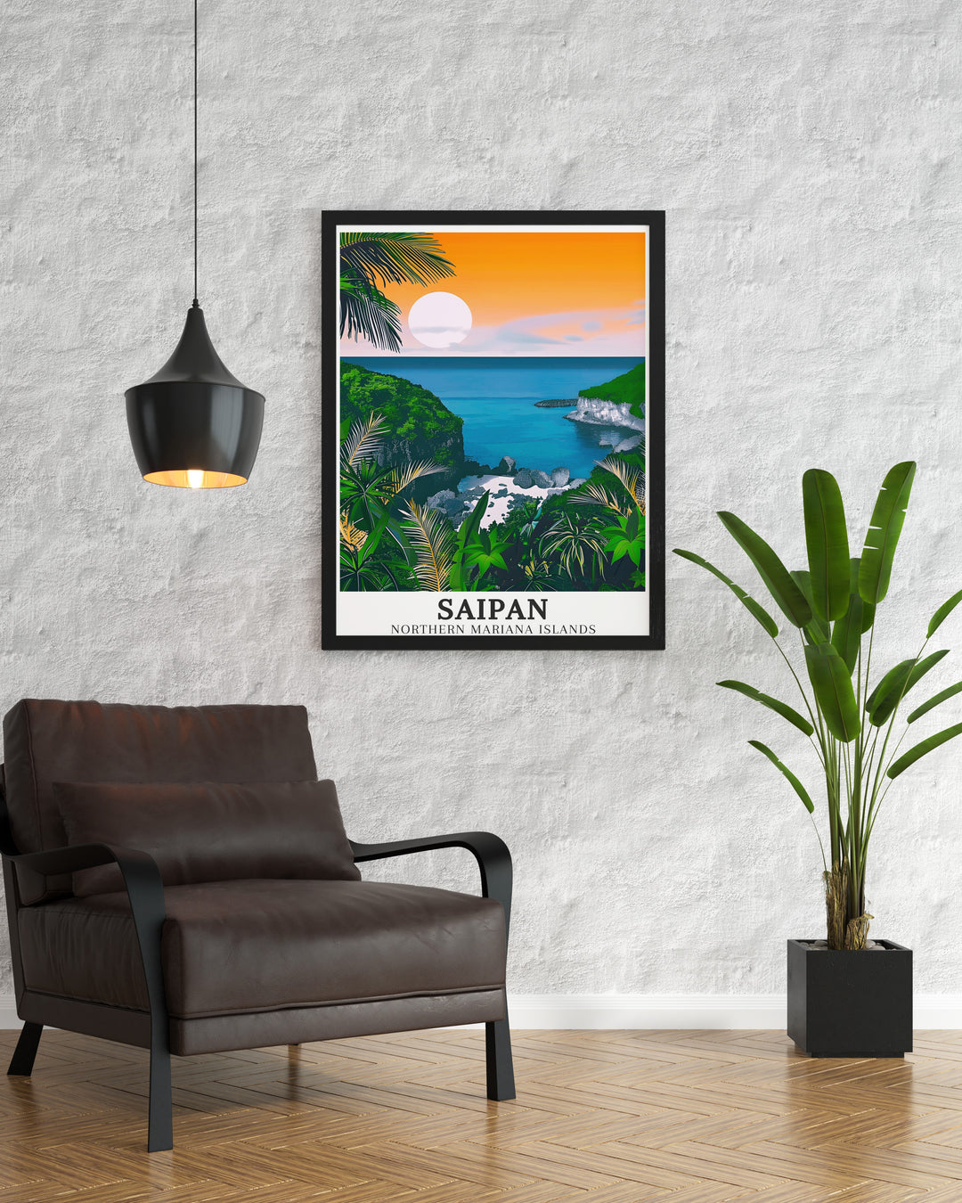 Mariana Islands retro travel posters featuring picturesque views of Saipans Marine Beach and Kagman. These art deco travel posters bring a vintage charm to your home decor, perfect for travel lovers. Capture the timeless beauty of the Saipan coast with our retro travel posters that showcase the regions stunning landscapes.