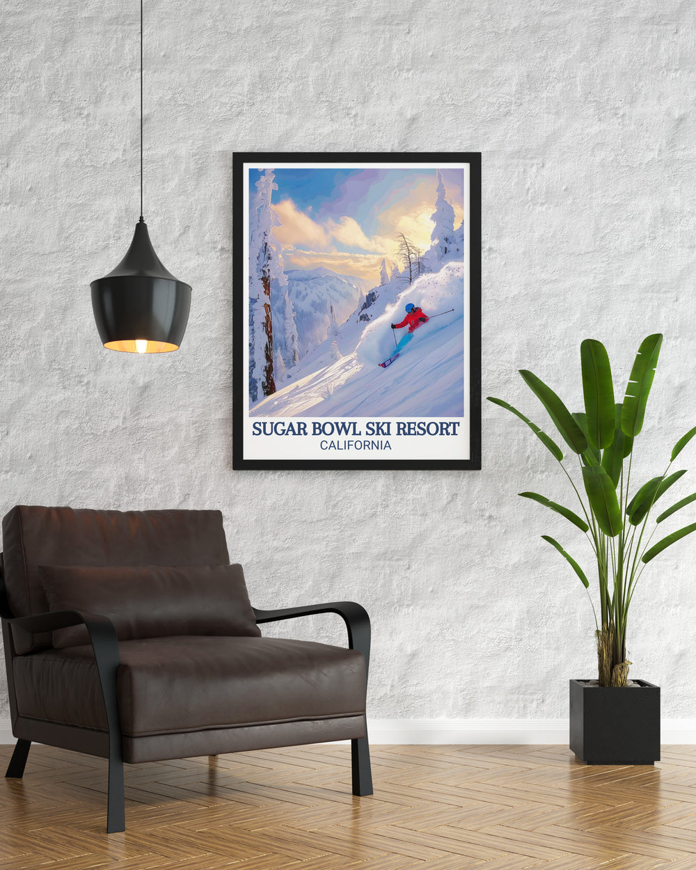 Framed print of Terrain showcasing the majestic Sierra Nevada mountains ideal for creating a stunning living room decor with a touch of elegance