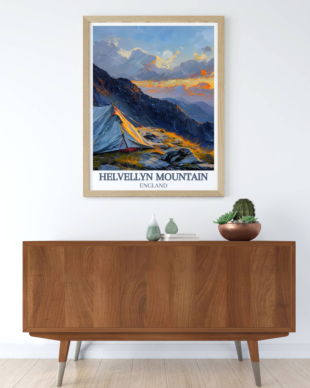 National park poster of Striding Edge highlighting the serene vistas of the Lake District a perfect gift for friends and family who love nature and adventure a beautiful piece of art that captures the spirit of exploration and the joy of discovery