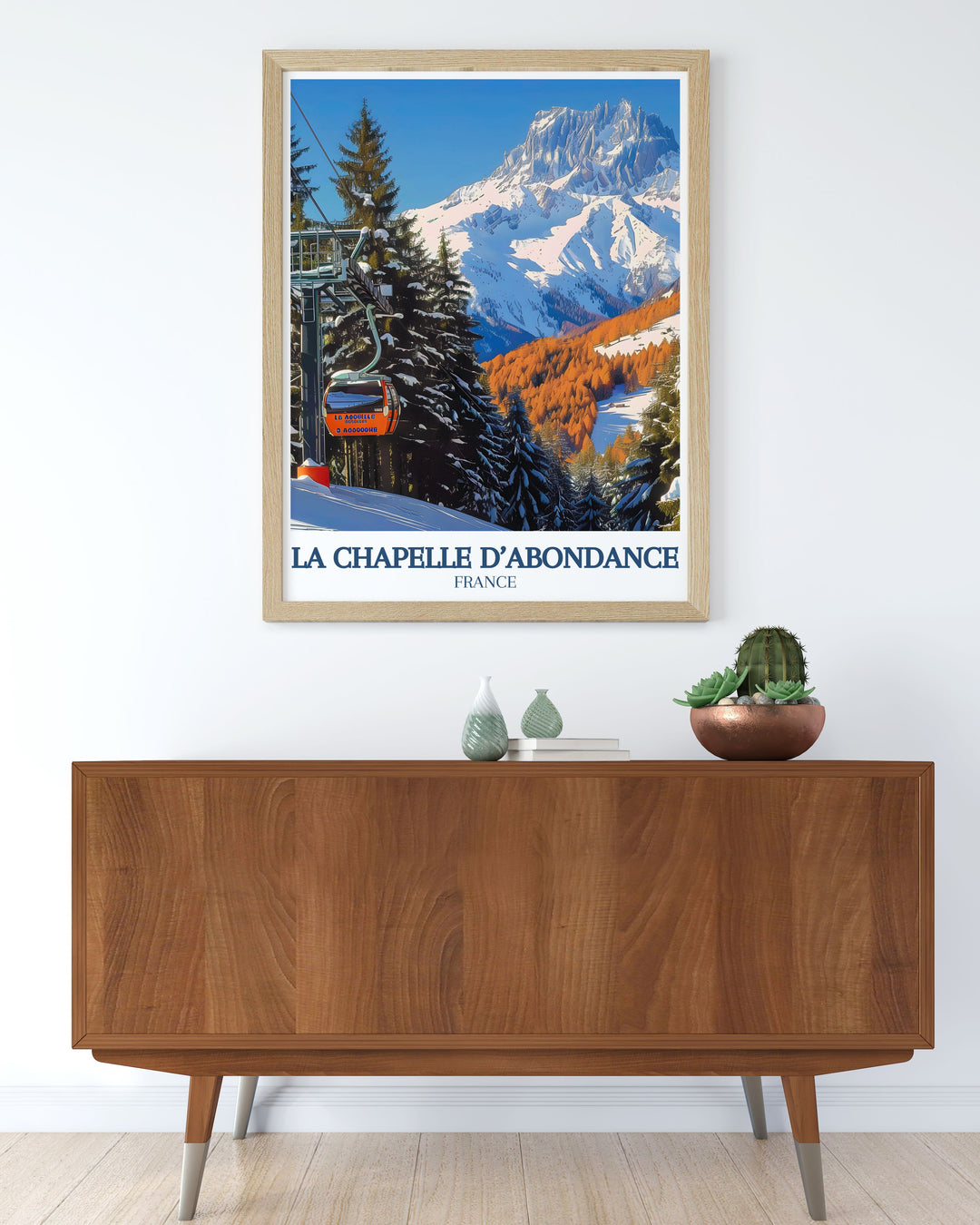 Dents du midi and Val d Abondance Modern Prints are perfect for any room these prints of La Chapelle France combine alpine charm with modern design for stunning living room decor