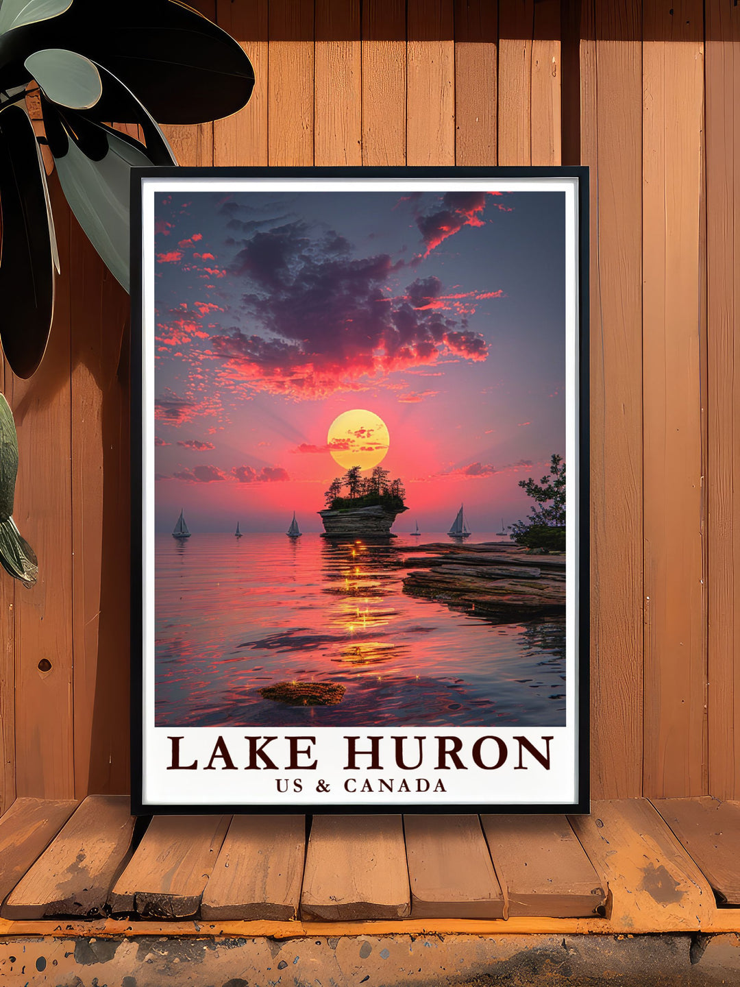 The Lake Huron modern art print is a stunning addition to any home. Featuring the tranquil waters and picturesque scenery of Lake Huron this print is perfect for enhancing your decor and adding a touch of elegance to your living space