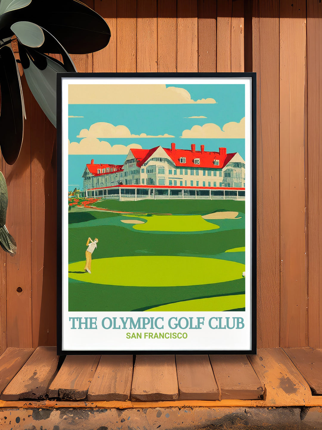 Add sophistication to your decor with this custom print of The Olympic Golf Club, featuring the natural beauty and strategic challenges of the course. This artwork is perfect for those who appreciate golf and the stunning landscapes that make the game even more special