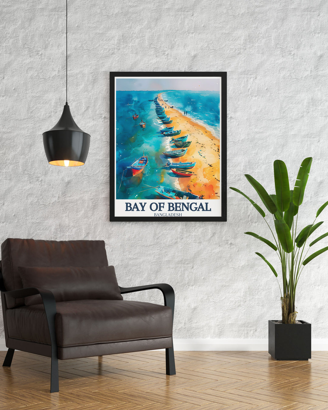 Elegant Buriganga river Dhaka Bay of Bengal poster capturing the rich history and vibrant culture of Bangladesh perfect for adding a touch of elegance to any room