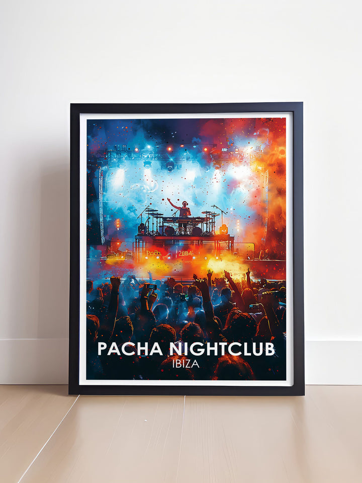 Amnesia Ibiza posters and Pacha Ibiza prints that are perfect for dance music enthusiasts looking to decorate their space with iconic clubbing art