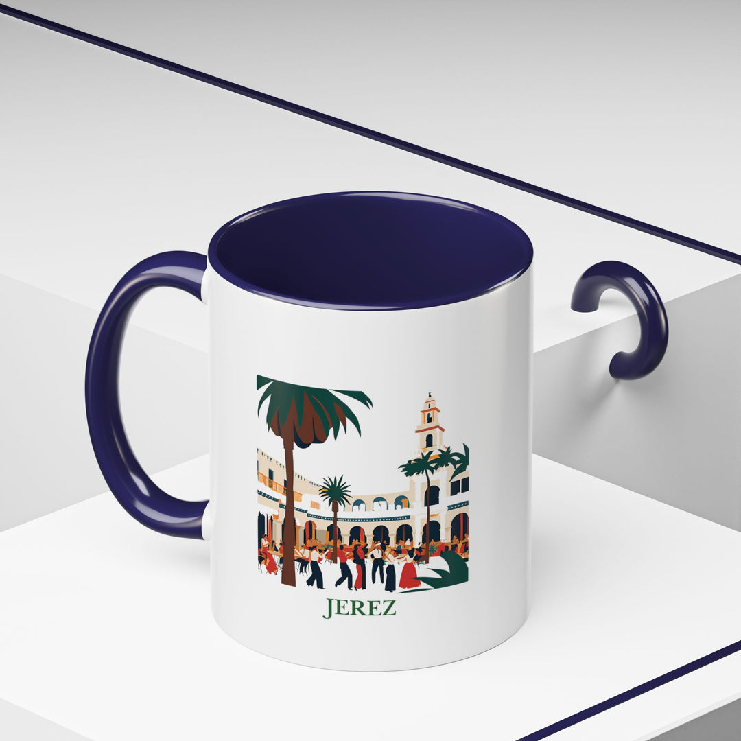 The Jerez Spain mug celebrates the city’s scenic beauty with detailed artwork. Durable and dishwasher-safe, it is perfect for daily use or as a thoughtful gift for fans of Jerez.