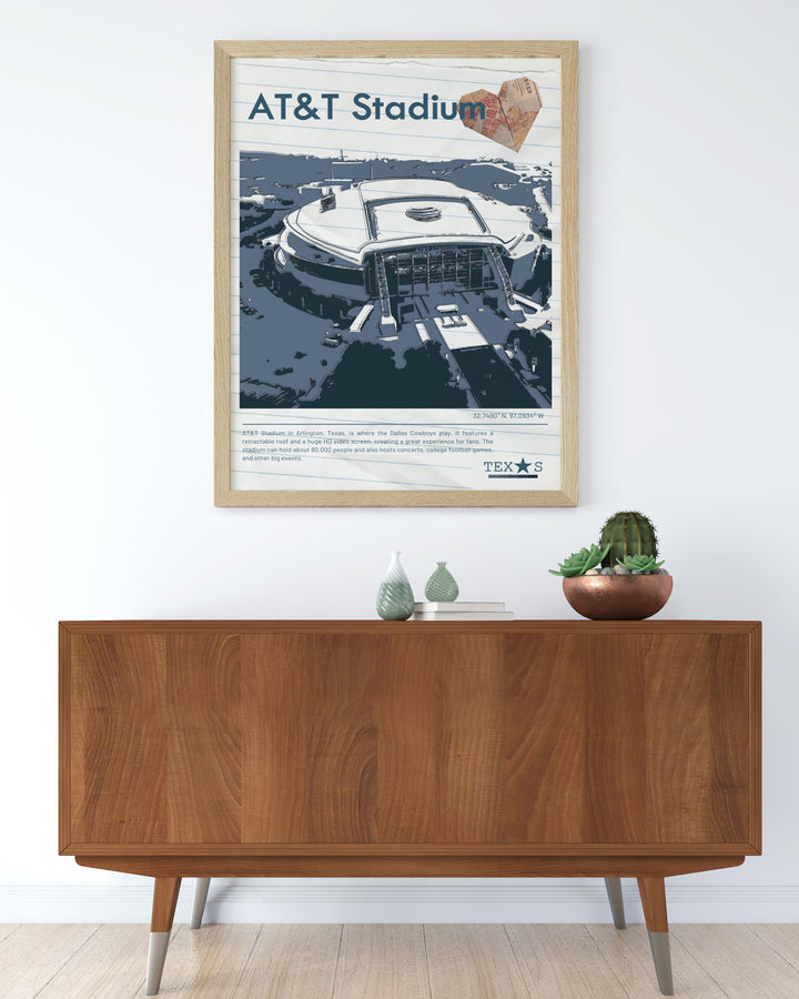 AT&T Stadium Artwork - AT&T Stadium Decor - AT&T Stadium Art ...